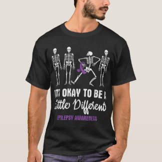 Olika epilepsimedvetandehöjande effekter t shirt