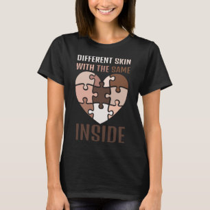 Olika Färg med samma hjärta insida B T Shirt