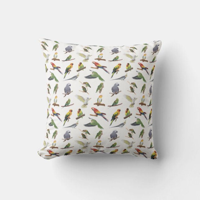 Olika färgstarka partiklar kudde (Framsida)