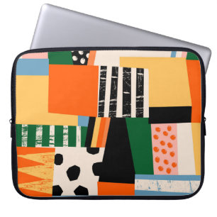 Olika former: abstraktens sömlösa design laptop fodral