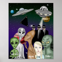 Olika främmande arter, UFO, Planets Poster