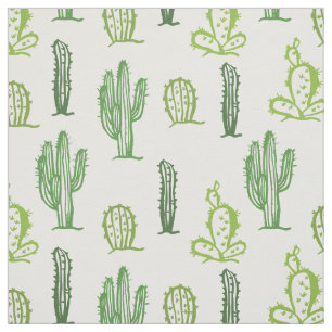 Olika grönt cacti mönster tyg