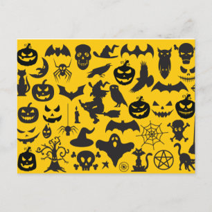 Olika Halloween Vykort