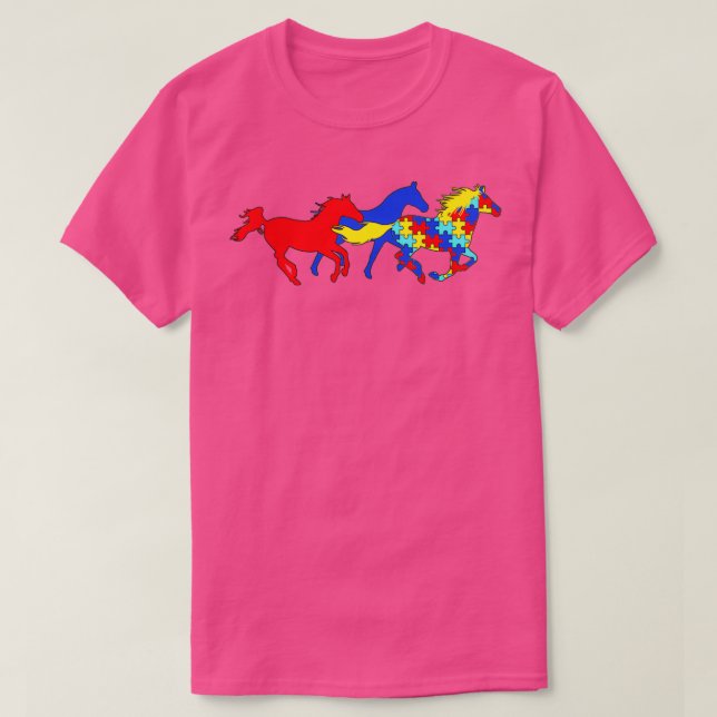 Olika hästar Horse Lover T Shirt (Design framsida)