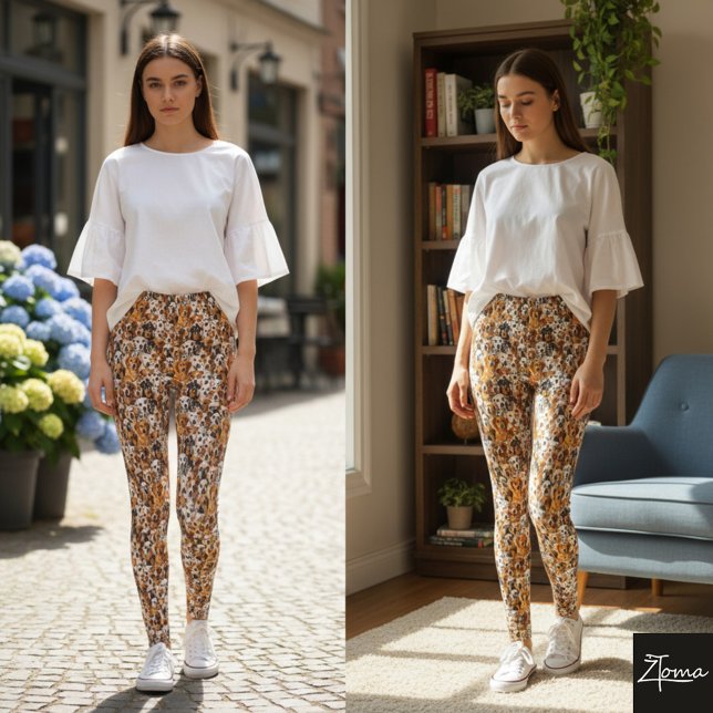 Olika hundraser leggings (Skapare uppladdad)