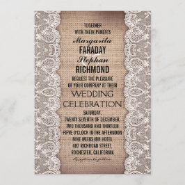 Olika inbjudningar till bröllopsmöten med snöre oc