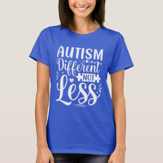 Olika Inte Mindre Autismstöd T Shirt