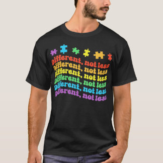 Olika, inte mindre, Leksak-puzzle-reklammedvetenhe T Shirt