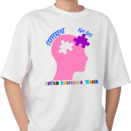 Olika - inte mindre - medvetandegörande om autism t shirt