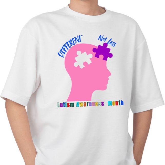 Olika - inte mindre - medvetandegörande om autism t shirt (Skapare uppladdad)