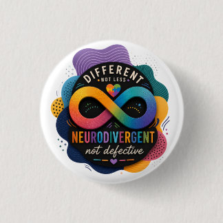 Olika Inte Mindre, Neurodivergent Inte Defekt  Knapp