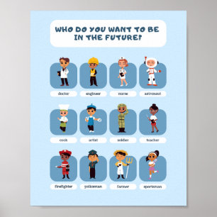 Olika jobbskolutbildning poster