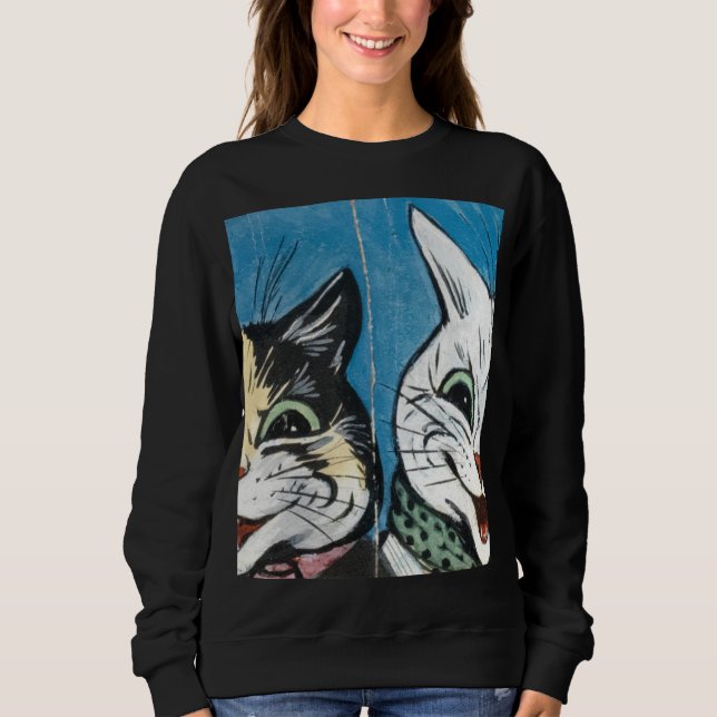 Olika katter Tittar ut av Louis Wain T Shirt (Framsida)