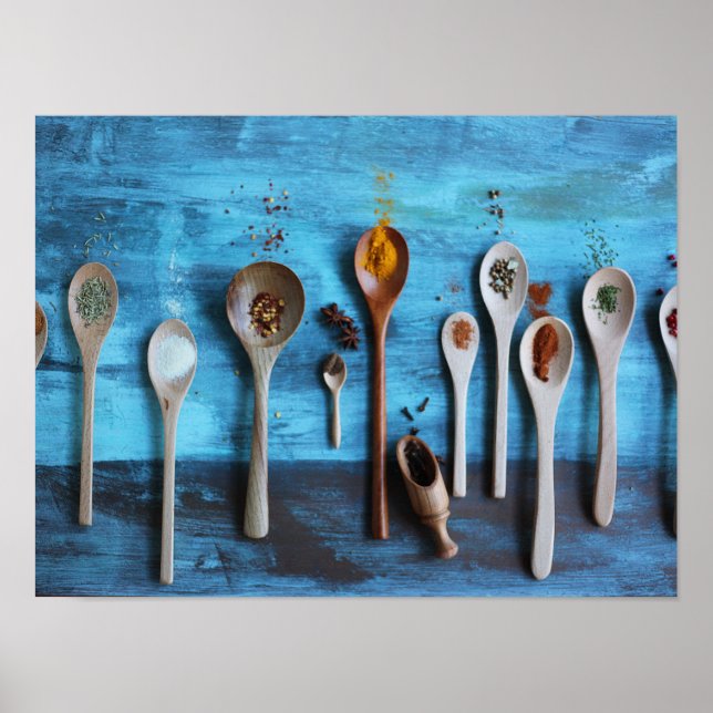 Olika kryddor poster (Framsidan)