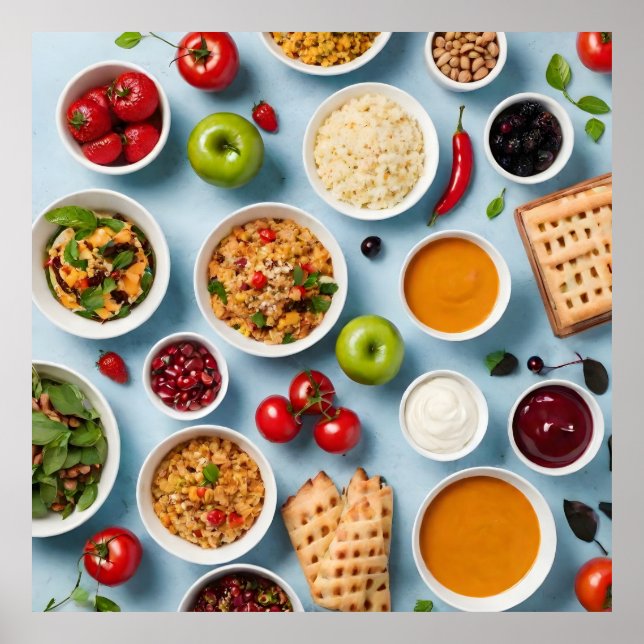 Olika livsmedel poster (Framsidan)