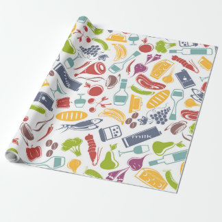 Olika livsmedel presentpapper