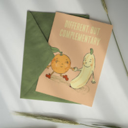 Olika, men kompletterande Valentinkort Helgkort