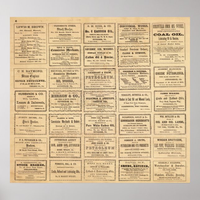 Olika oljeannonser poster (Framsidan)