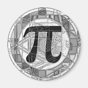 Olika Pi Day Symbols Rounds Magnet
