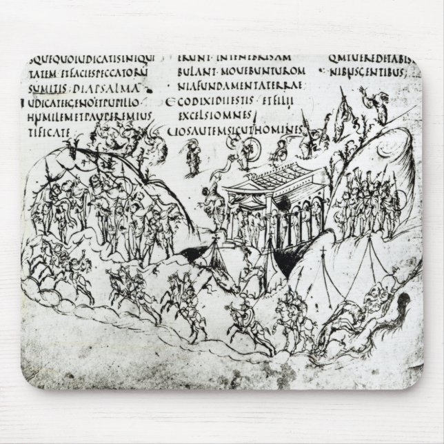 Olika platser som illustrerar en psalm 2 musmatta (Framsidan)