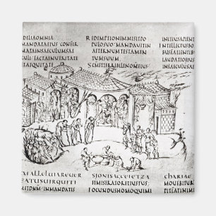 Olika platser som illustrerar en psalm magnet
