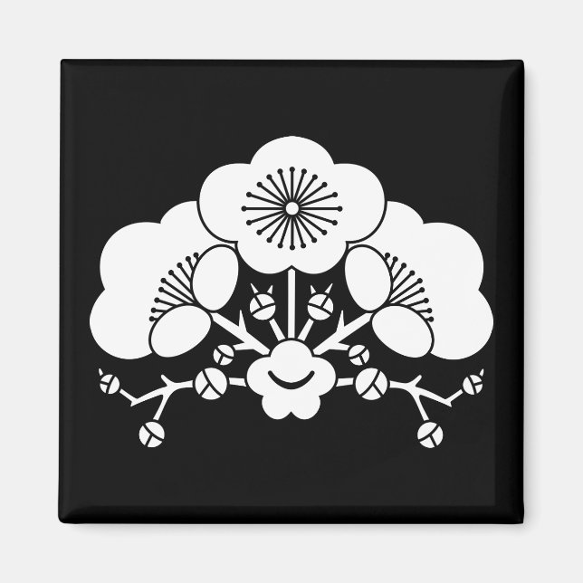 Olika plommonblommar magnet (Framsidan)