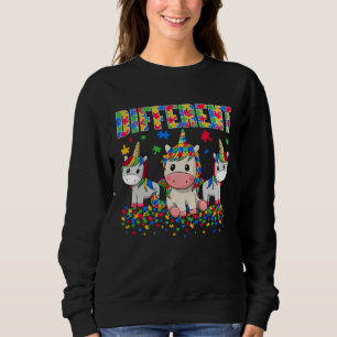 Olika Pussel Enhörning Autism Medvetenhet Dag Auti T Shirt