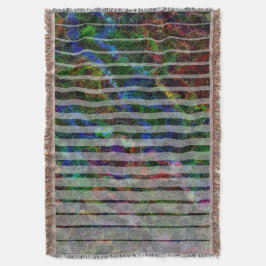 Olika rand och skrapade fyrkanter i linjer filt