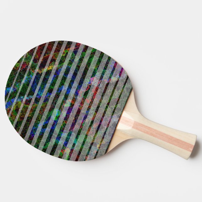 Olika rand och skrapade fyrkanter i linjer pingisracket (Sidan)