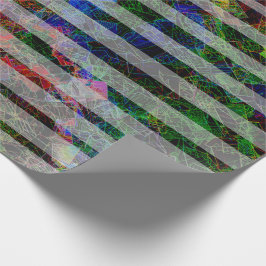 Olika rand och skrapade fyrkanter i linjer presentpapper