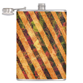 Olika randar i orange, små fyrkanter med repor fickplunta