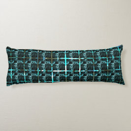 Olika schack, fyrkanter eller cyanbilder under rut kroppskudde