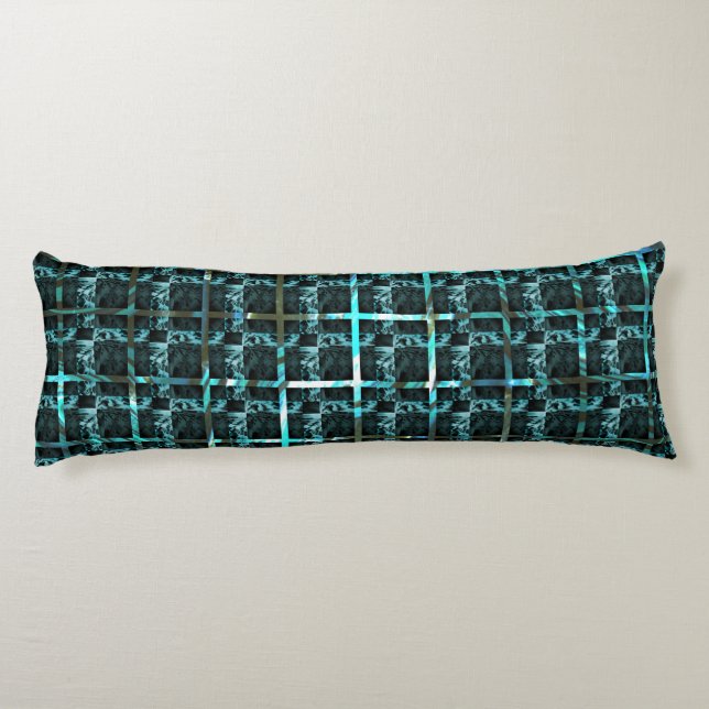 Olika schack, fyrkanter eller cyanbilder under rut kroppskudde (Baksidan)