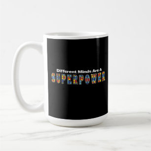 Olika sinnen är en superkraft Autismacceptans Kaffemugg