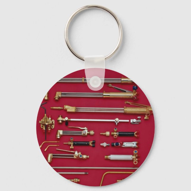 Olika skärande blåsrör som används av svetsare nyckelring (Framsida)