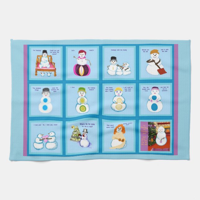 Olika slag Snö-köldhandduk Kökshandduk (Horisontell)