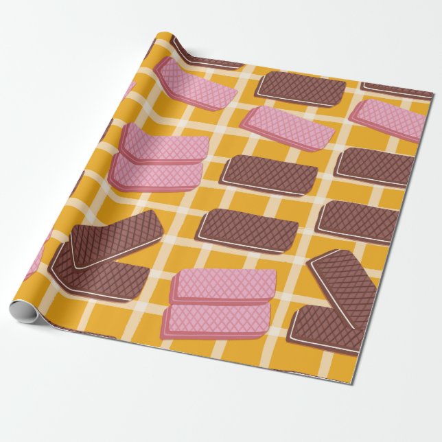 Olika smaksatta plattor, sömlös bakgrund presentpapper (Utrullad)