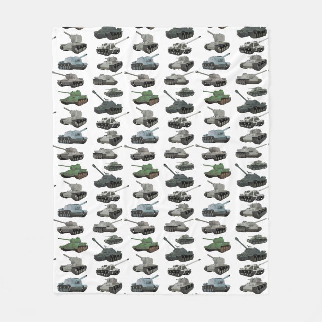 Olika sovjetiska WW2-Tanker Fleecefilt (Framsidan)