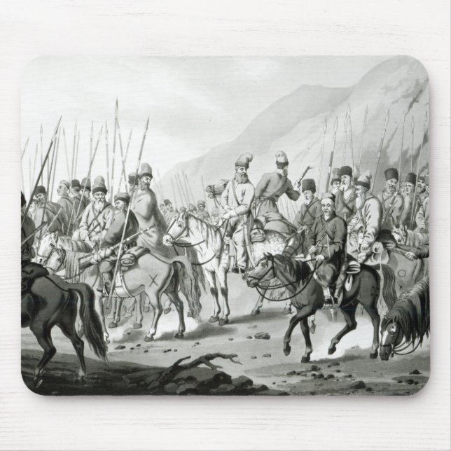 Olika stammar av ryska Cossacks Musmatta (Framsidan)