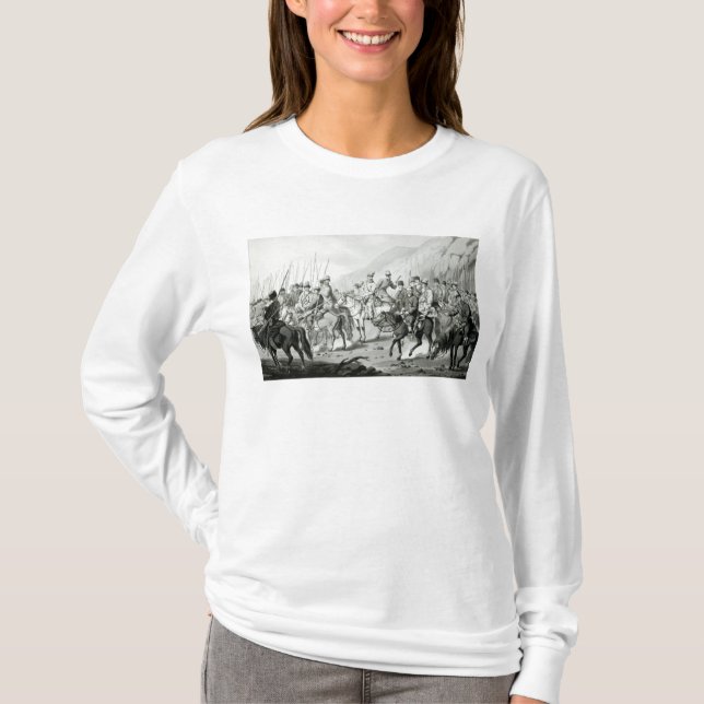 Olika stammar av ryska Cossacks T-shirt (Framsida)