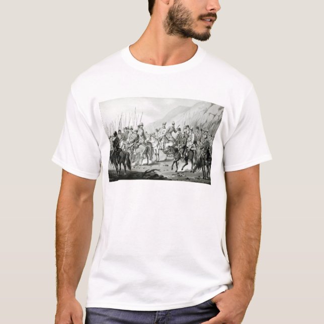 Olika stammar av ryska Cossacks Tee (Framsida)