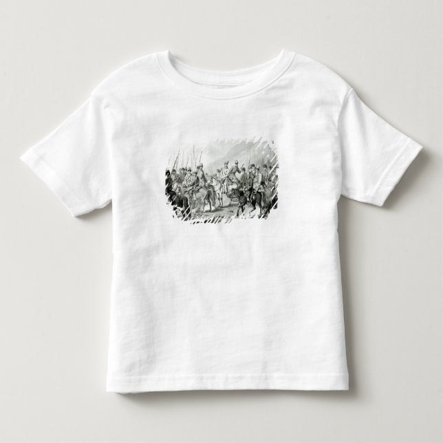 Olika stammar av ryska Cossacks Tee Shirt (Framsida)