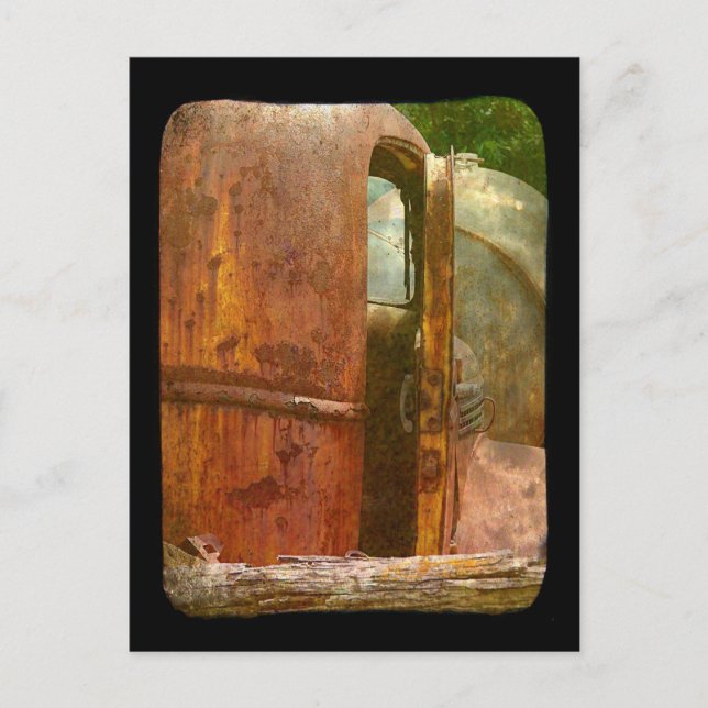 Olika syn på Gamla Lastbil övergivna i Iowa Vykort (Framsida)