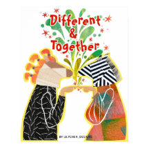Olika & Tillsammans Pride-plakat – Enhetskonst Pri