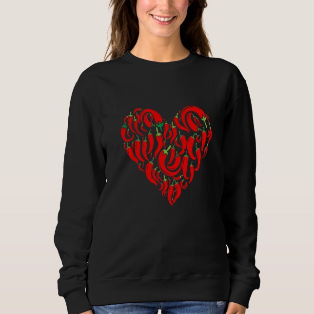 Olika typer av chilli   t shirt (Framsida)