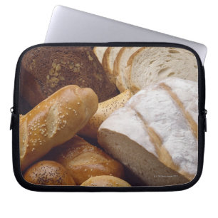 Olika typer av hantverkarebröd laptop sleeve