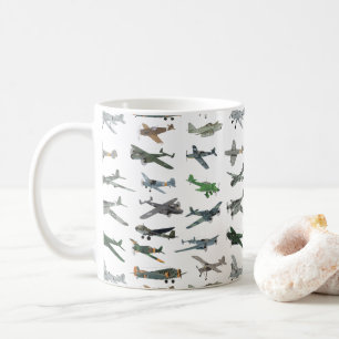 Olika tyska WW2-flygplan Kaffemugg