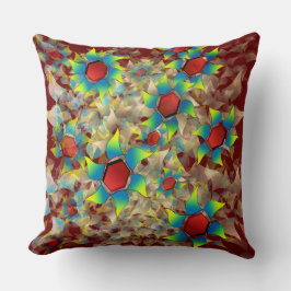 Olika virtuella blommor, blåa petaler kudde