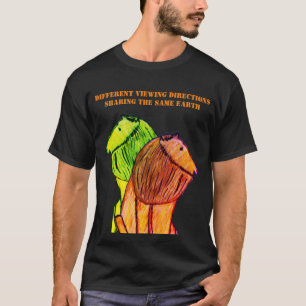 Olika visningsriktningar t shirt