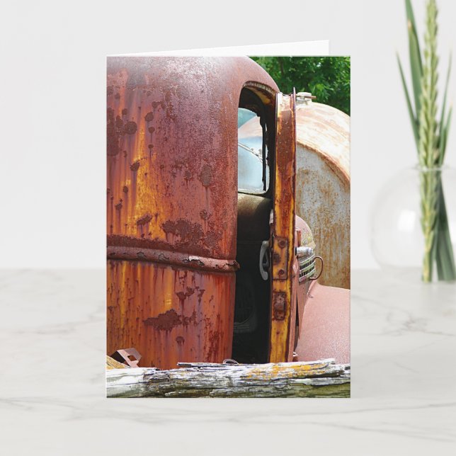 Olika vy av gamla Lastbil Kort (Framsida)